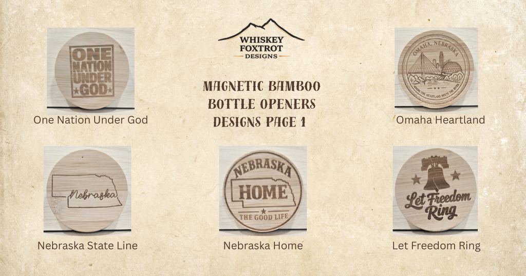 Magnetic Bamboo Bottle Openers