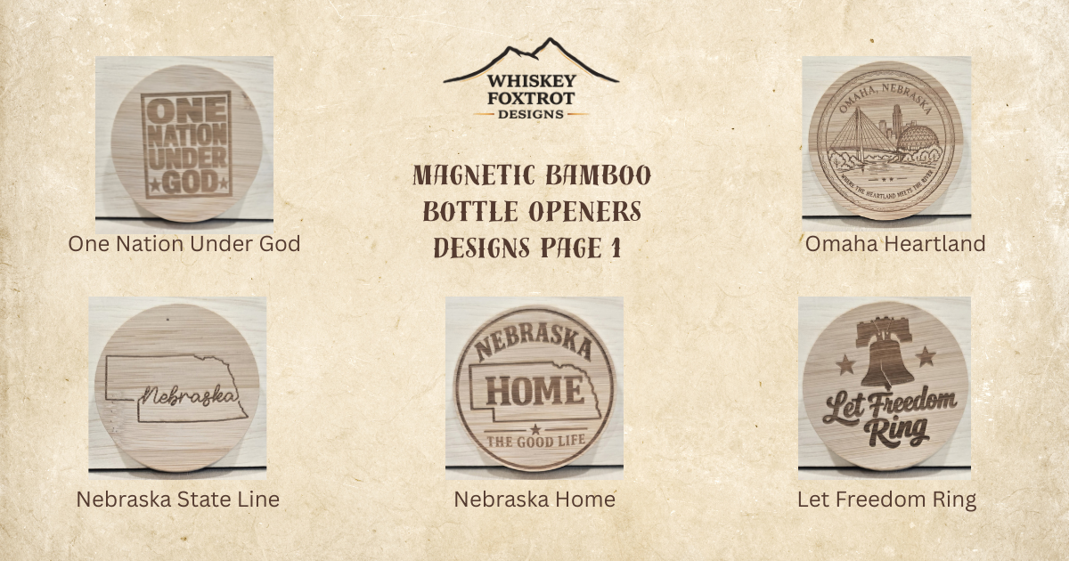 Magnetic Bamboo Bottle Openers
