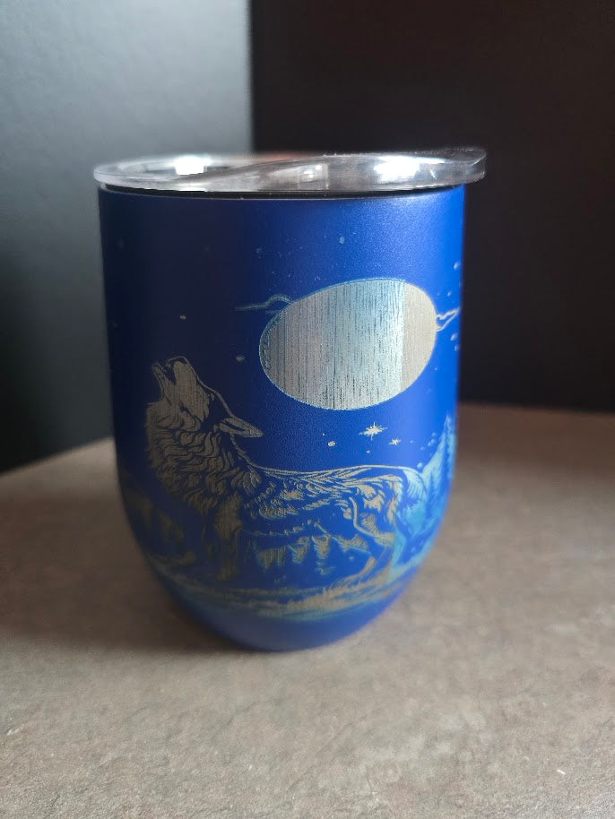 12 oz Engraved Wine Tumblers