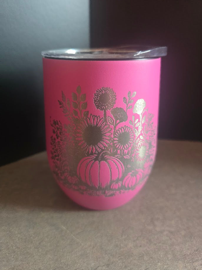 12 oz Engraved Wine Tumblers