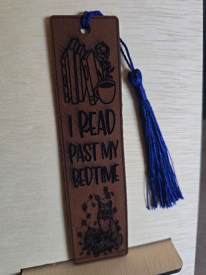 Leatherette & Aluminum Bookmarks