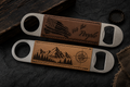 Leatherette-Wrapped Engraved Bottle Openers