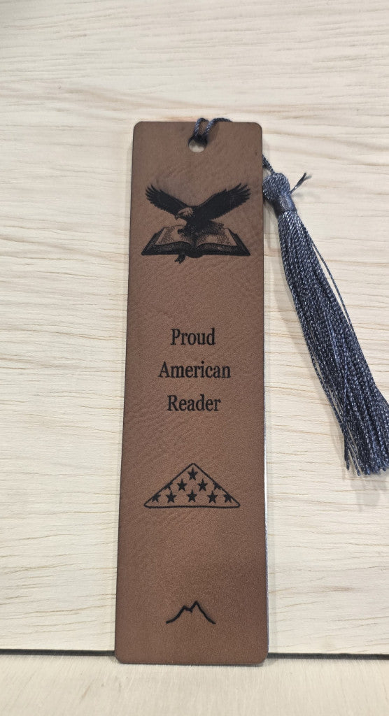 Leatherette & Aluminum Bookmarks