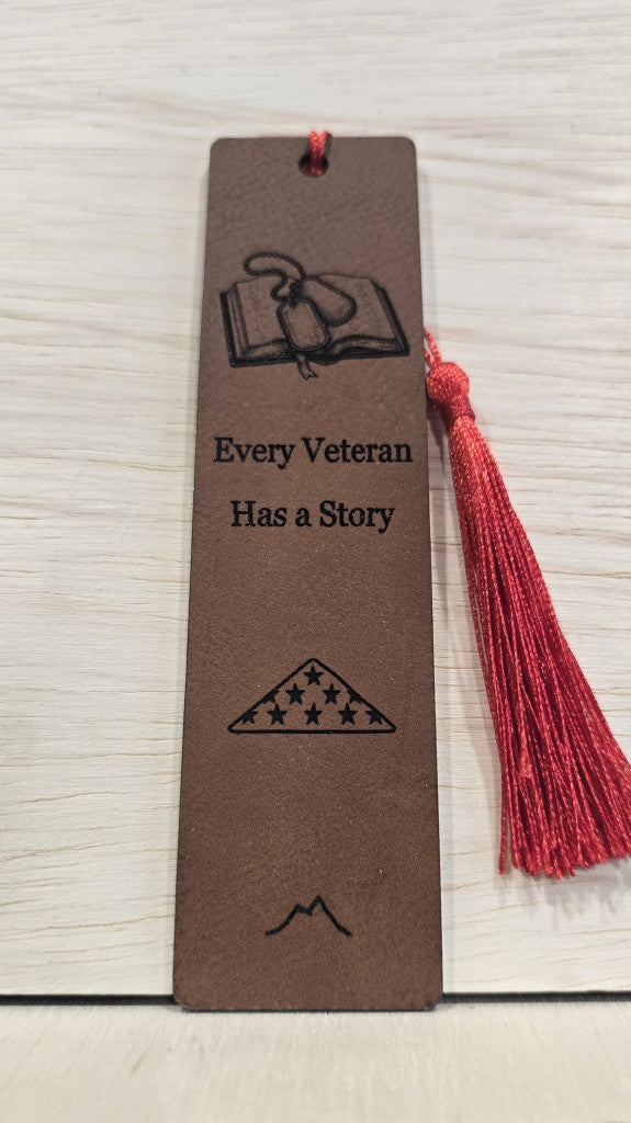 Leatherette & Aluminum Bookmarks