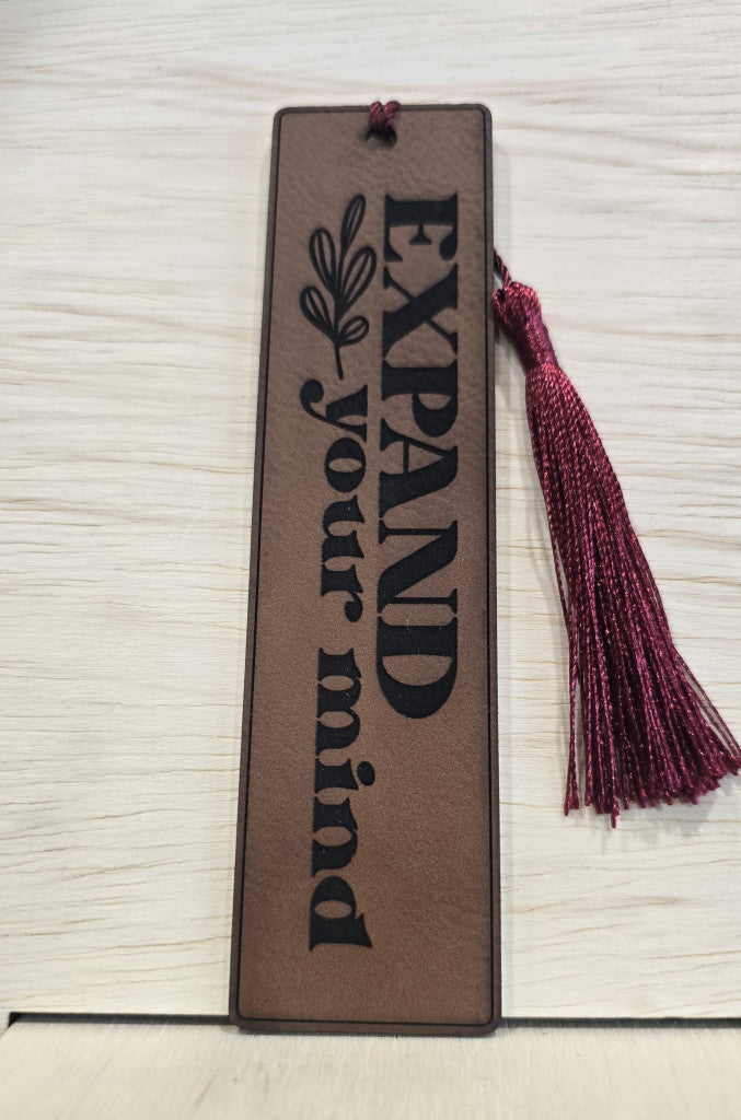 Leatherette & Aluminum Bookmarks