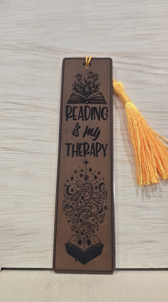 Leatherette & Aluminum Bookmarks