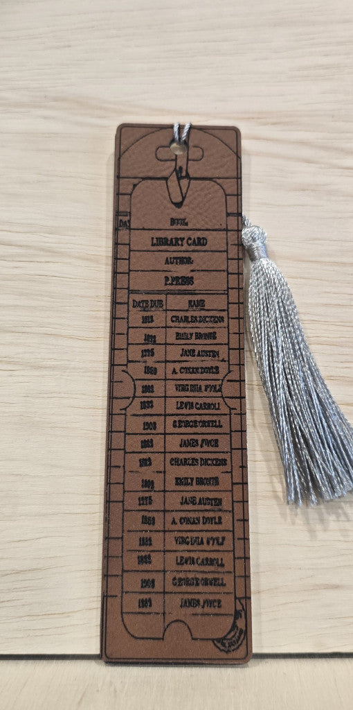 Leatherette & Aluminum Bookmarks