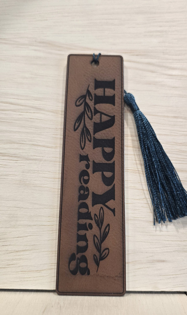 Leatherette & Aluminum Bookmarks