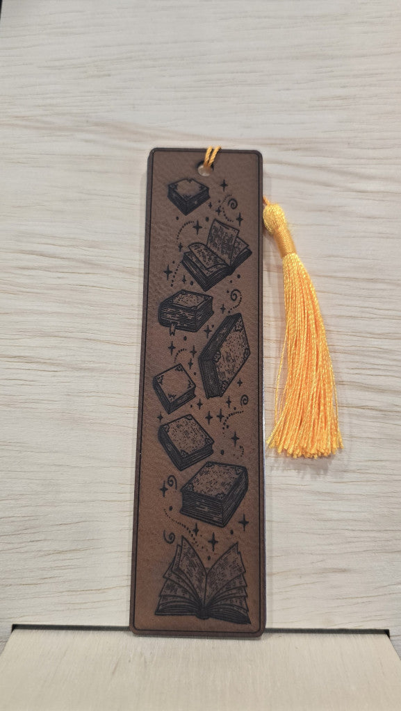 Leatherette & Aluminum Bookmarks