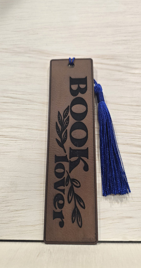 Leatherette & Aluminum Bookmarks