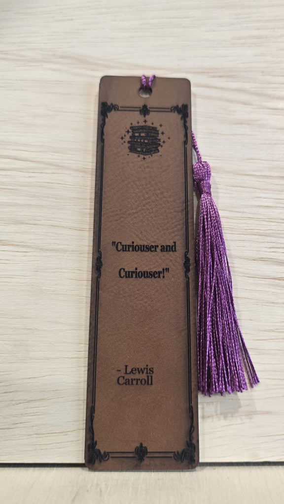 Leatherette & Aluminum Bookmarks