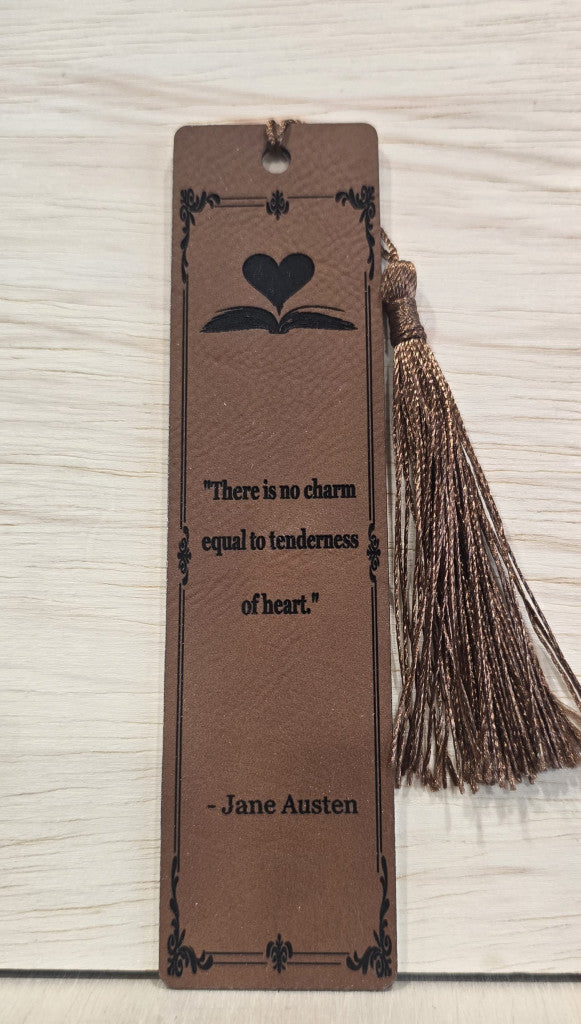 Leatherette & Aluminum Bookmarks