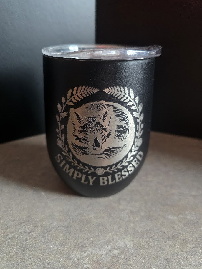 12 oz Engraved Wine Tumblers