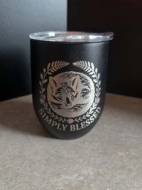 12 oz Engraved Wine Tumblers